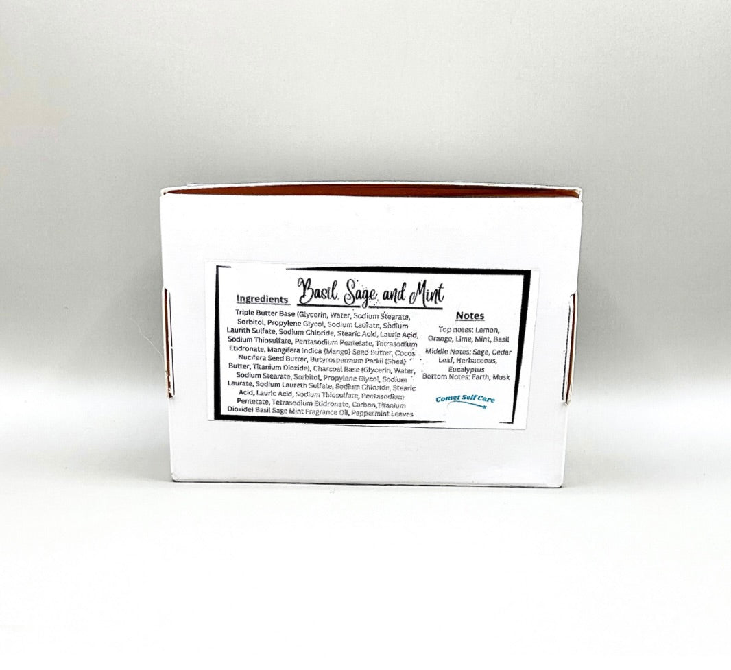 Basil, Sage, & Mint Exfoliating Soap